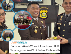 Suasana Akrab Warnai Tasyakuran HUT Bhayangkara ke-79 di Polres Prabumulih