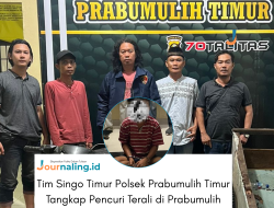 Tim Singo Timur Polsek Prabumulih Timur Tangkap Pencuri Terali di Prabumulih Selatan
