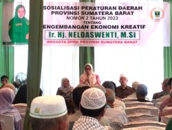 Neldaswenti Sosialisasikan Perda Ekraf, Dorong UMKM dan Batik Arang Sawahlunto