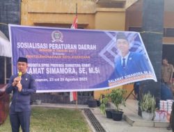 Anggota DPRD Sumbar Salamat Simamora Sosialisasikan Perda Keolahragaan di Pasaman