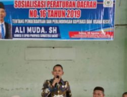 Ali Muda Sosialisasikan Perda UMKM di Kuamang Alai, Warga Sambut Hangat