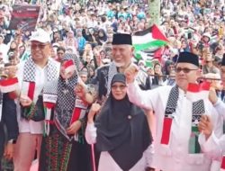 Solidaritas untuk Palestina, Warga Se-Sumbar Tumpah Ruah di Kantor Gubernur Sumbar