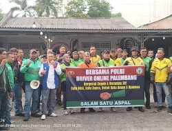 Driver Online Palembang Kompak! ADO Sumsel Siap Bantu Polri Berantas Aksi Begal 3C